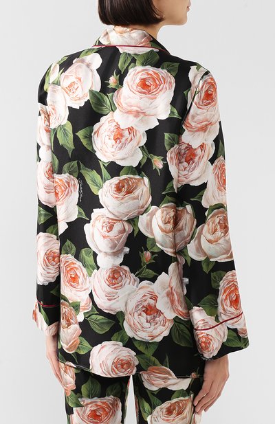 Шелковая блузка DOLCE & GABBANA, арт. F5H06T/HS10B, фото 4