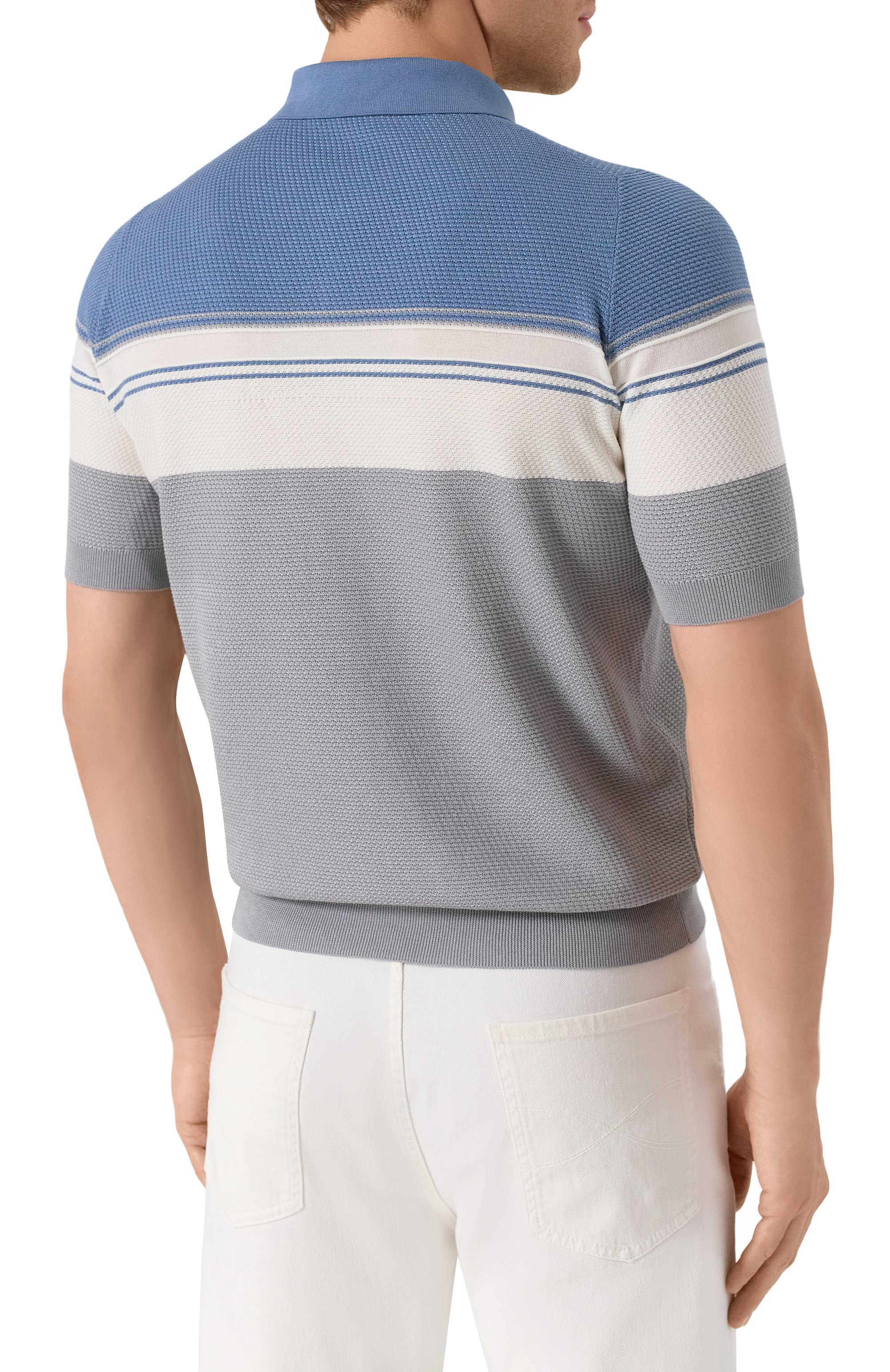 Поло из хлопка и шелка ZILLI, арт. KZP002M0142VTHL00, фото 4