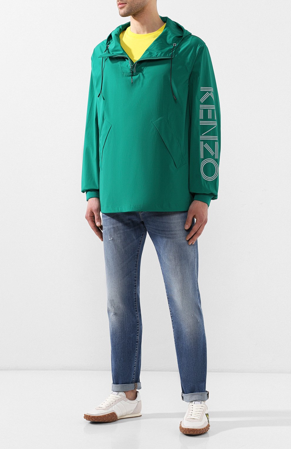 Текстильные кроссовки move KENZO белого цвета по цене 25850 руб., арт. F955SN122F54, фото 2 Текстильные кроссовки move KENZO, арт. F955SN122F54, фото 2