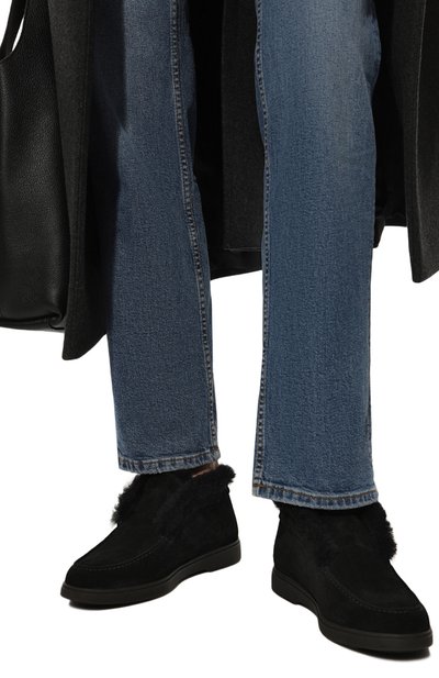 Замшевые ботинки yalta SANTONI, арт. WUYA58457NERAPFRN01, фото 3