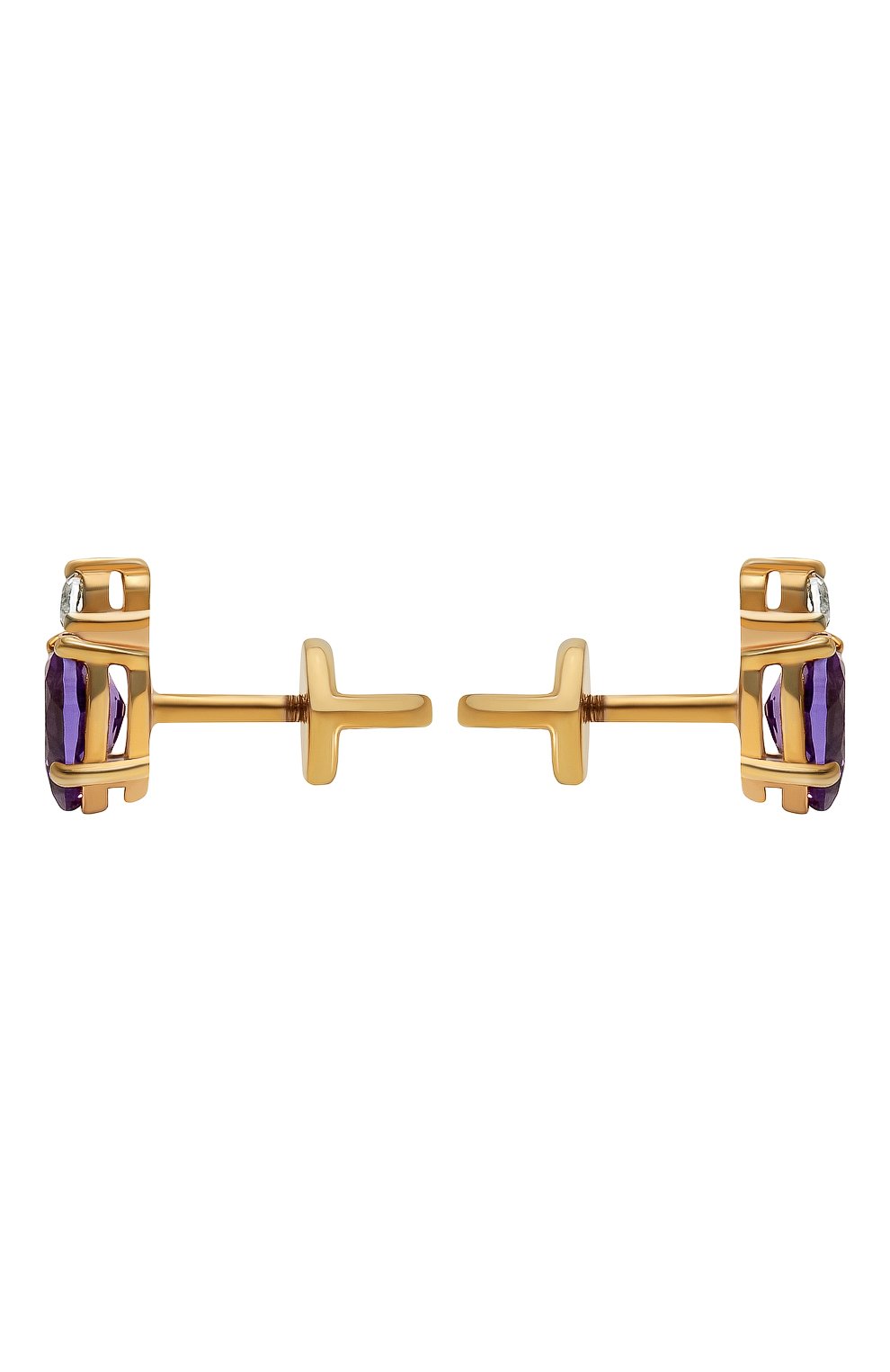 Серьги-пусеты с аметистом MOONKA, арт. ec-ser-amt, фото 3