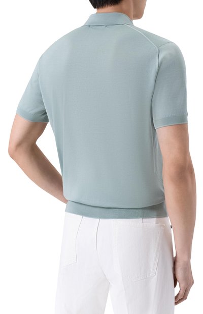 Поло из кашемира и шерсти STEFANO RICCI бирюзового цвета по цене 172000 руб., арт. W505506P31/W26150_001, фото 4 Поло из кашемира и шерсти STEFANO RICCI, арт. W505506P31/W26150_001, фото 4