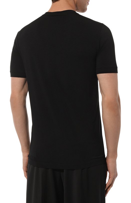 Футболка из вискозы Giorgio Armani 6GST56/SJP4Z Чёрный  6GST56/SJP4Z Фото 4