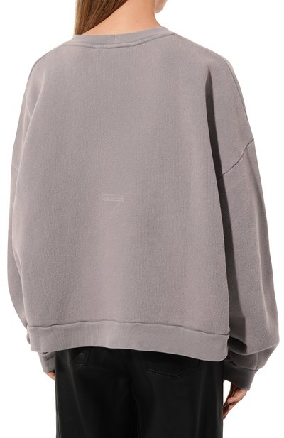 Хлопковый свитшот ACNE STUDIOS сиреневого цвета по цене 49950 руб., арт. FN-UX-SWEA000017/CI0137, фото 4 Хлопковый свитшот ACNE STUDIOS, арт. FN-UX-SWEA000017/CI0137, фото 4