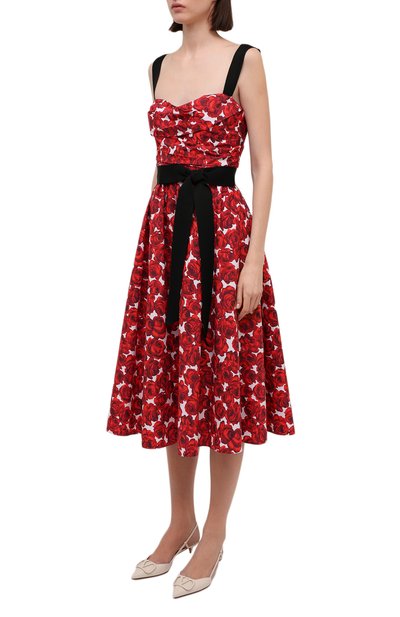 Хлопковое платье CAROLINA HERRERA, арт. R2211N508RCT, фото 3