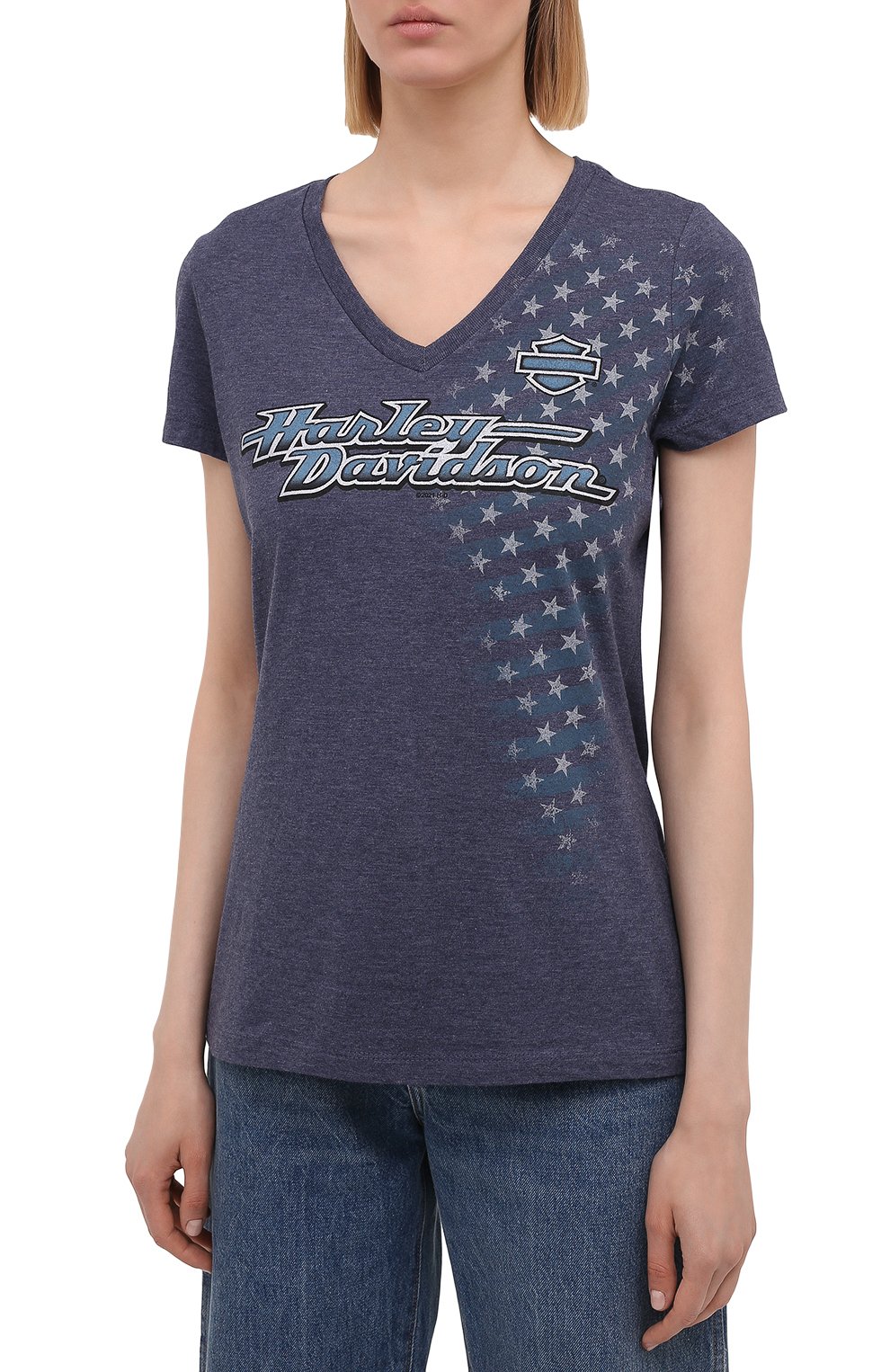 Хлопковая футболка exclusive for moscow HARLEY-DAVIDSON, арт. R004096, фото 3