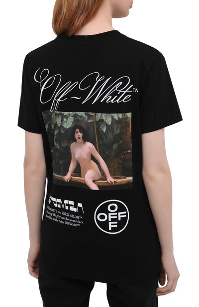 Хлопковая футболка OFF-WHITE, арт. 0WAA049R21JER008, фото 4