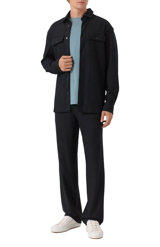 Шерстяные брюки 12 STOREEZ 134084 Чёрный  134084 Фото 2