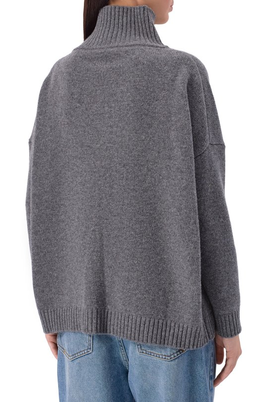 Шерстяной свитер Weekend Max Mara B0RGIA Серый  B0RGIA Фото 4