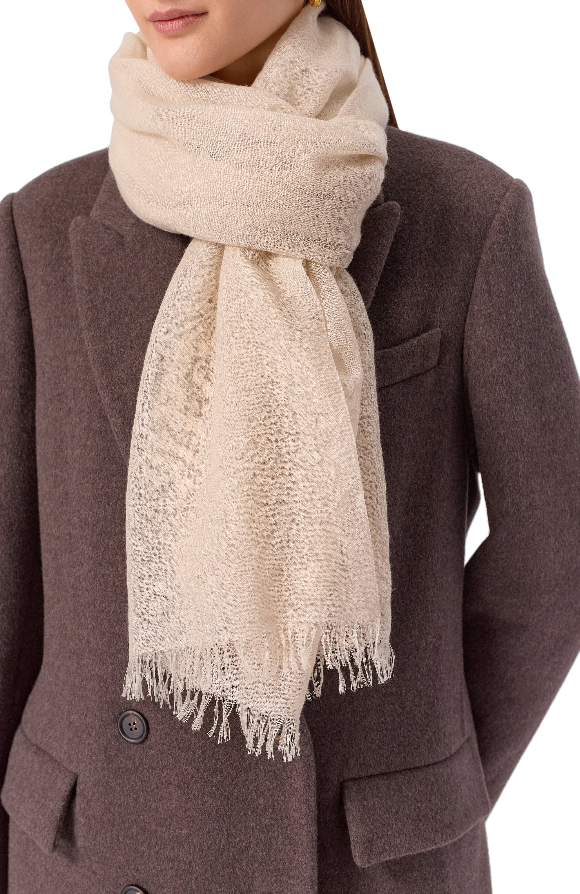 Кашемировый палантин BRUNELLO CUCINELLI, арт. MSC924059, фото 2