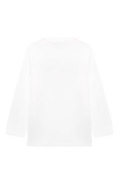 Детская хлопковый лонгслив MOSCHINO белого цвета, арт. HU000W/LAA01/4-8 | Фото 2 (Рукава: Длинные; Драгоценные камни: Проставлено; Материал сплава: Проставлено; Материал внешний: Хлопок; Мальчики Кросс-КТ: Лонгслив-одежда; Тематический товар: Teddy Bear; Ро�стовка одежда: 6 лет | 116 см, 8 лет | 128 см, 4 года | 104 см, 5 лет | 110 см)