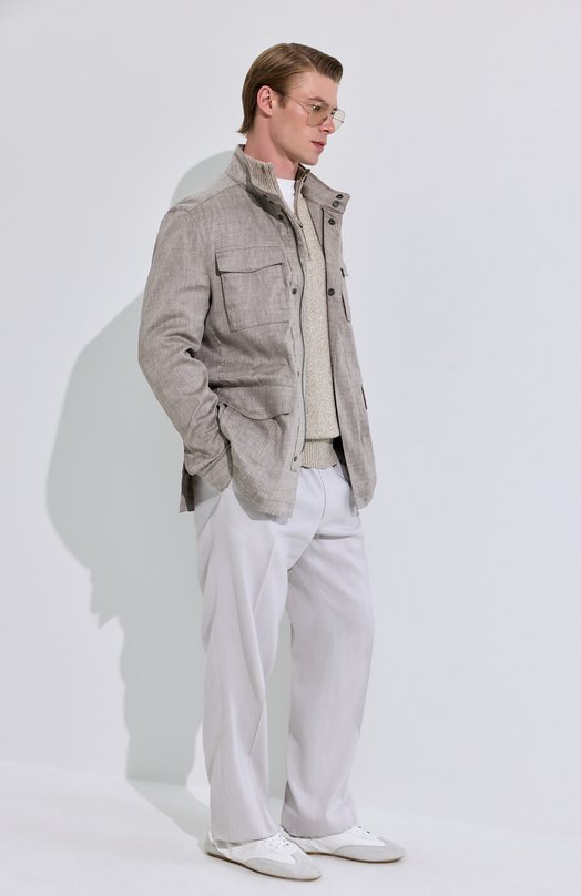 Кожаные кроссовки Lewis Saint Laurent 862568/AAGB9 Белый  862568/AAGB9 Фото 6