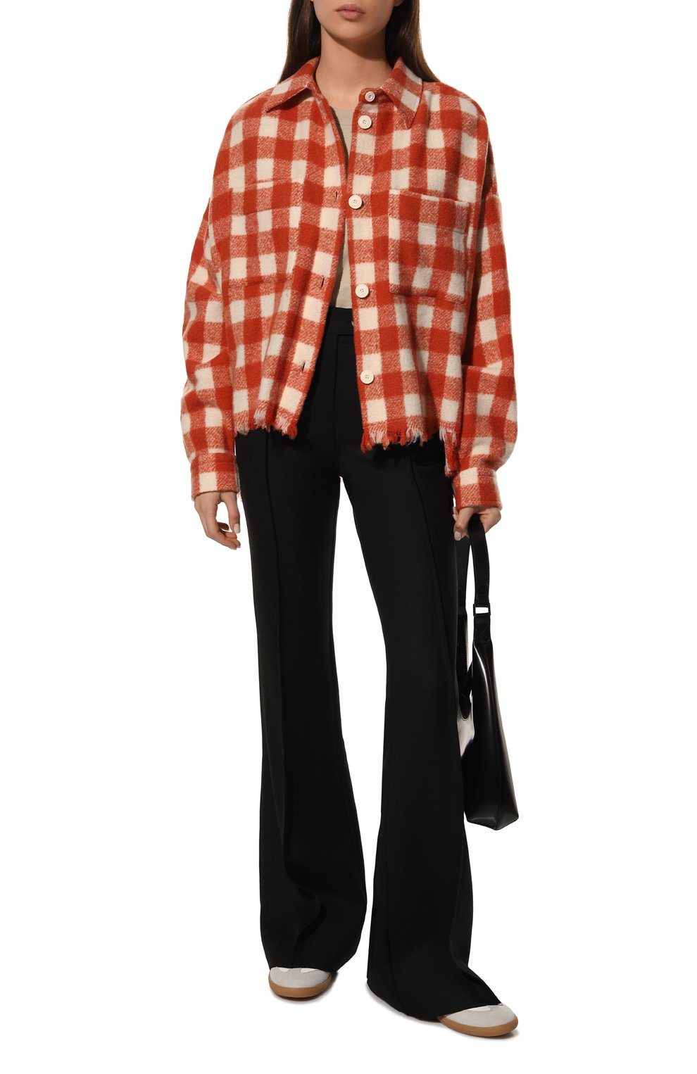 Рубашка из шерсти и кашемира DESTIN оранжевого цвета по цене 43050 руб., арт. MILVA/SACA 3, фото 2 Рубашка из шерсти и кашемира DESTIN, арт. MILVA/SACA 3, фото 2