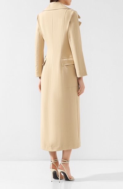 Хлопковое пальто ERIKA CAVALLINI бежевого цвета по цене 52850 руб., арт. P9/R/R9PE01, фото 4 Хлопковое пальто ERIKA CAVALLINI, арт. P9/R/R9PE01, фото 4