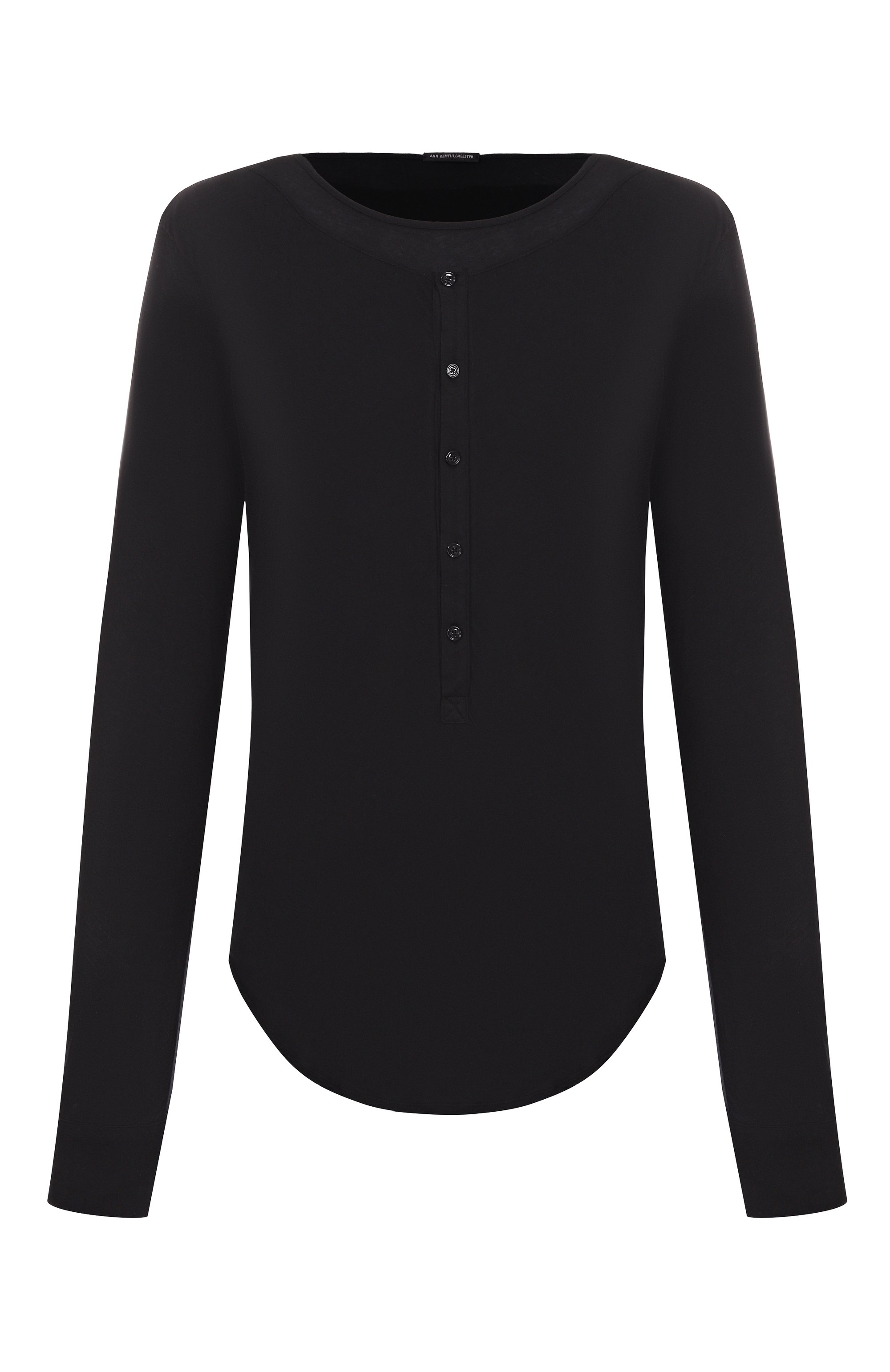 Хлопковый лонгслив-хенли ANN DEMEULEMEESTER, арт. B0011934/FA119, фото 1