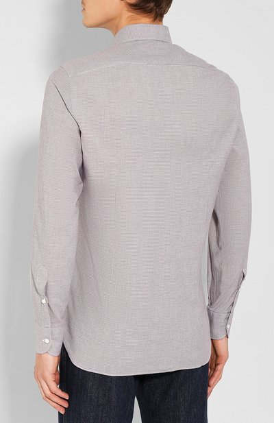 Хлопковая рубашка LORO PIANA, арт. FAI7808, фото 4