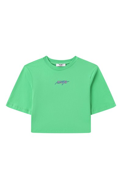 Хлопковая футболка MSGM KIDS, арт. S5MSJGTH080