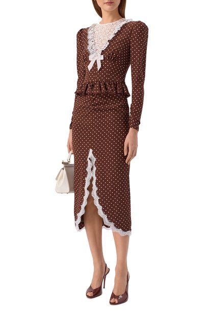 Шелковое платье ALESSANDRA RICH, арт. FABX4281/F4686, фото 2