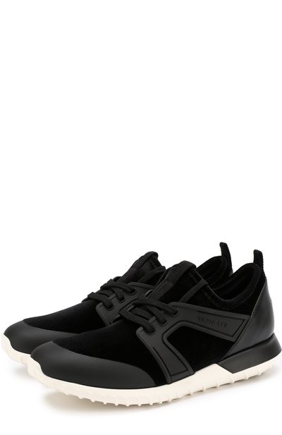 Комбинированные кроссовки meline на шнуровке MONCLER, арт. D2-09A-20210-00-019XR, фото 1