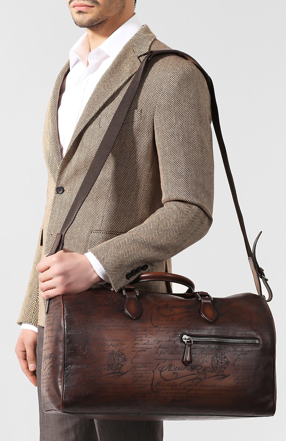 Кожаная дорожная сумка BERLUTI, арт. M083306, фото 5