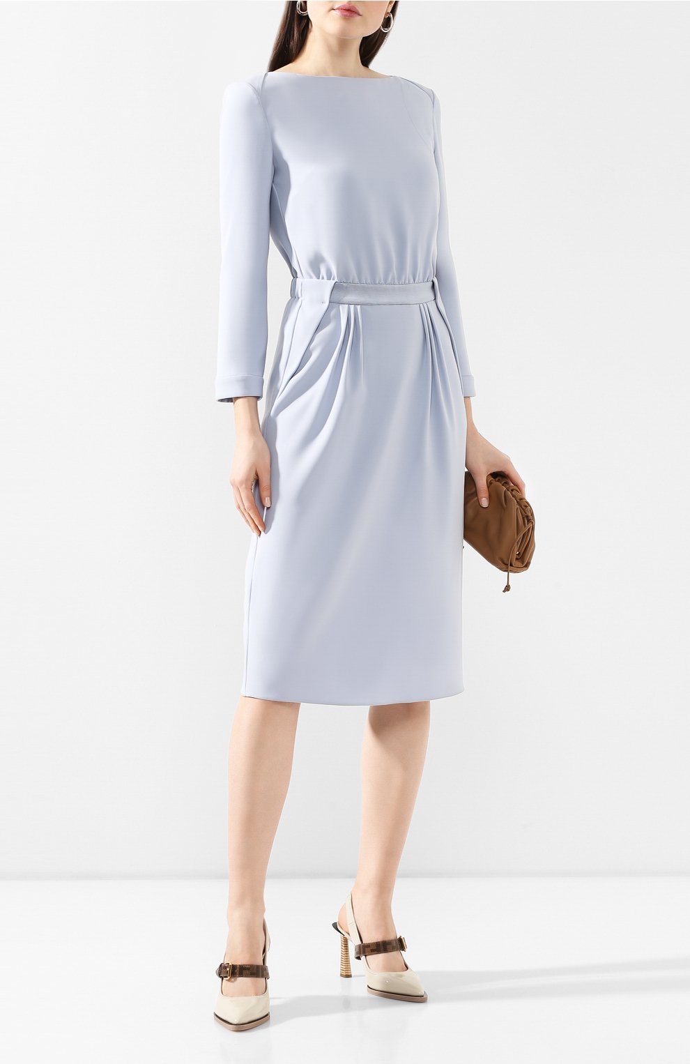 Платье GIORGIO ARMANI голубого цвета по цене 157000 руб., арт. 0SHVA049/T002M, фото 2 Платье GIORGIO ARMANI, арт. 0SHVA049/T002M, фото 2