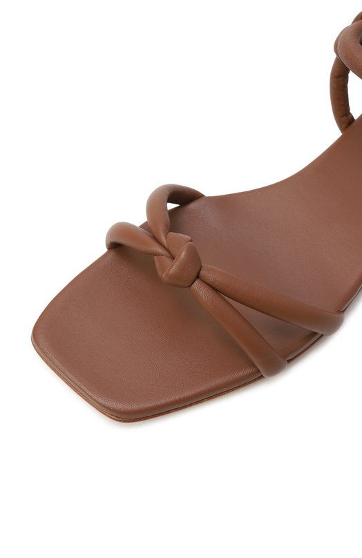 Кожаные сандалии Juno Gianvito Rossi G32324.05CU0.NAPCU0I Коричневый  G32324.05CU0.NAPCU0I Фото 7