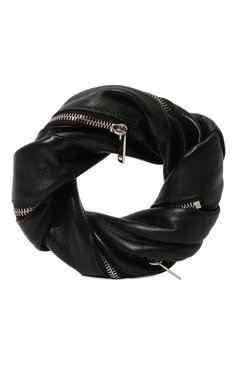 Женский клатч bracelet JIL SANDER черного цвета, арт. J08WF0011/P5388 | Фото 6 (Материал: Натуральная кожа; Драгоценные камни: Проставлено; Ошибки технического описания: Нет высоты; Размер: mini; М�атериал сплава: Проставлено; Женское Кросс-КТ: Клатч-клатчи, Вечерняя сумка)