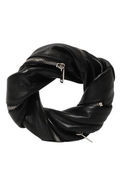 Женский клатч bracelet JIL SANDER черного цвета, арт. J08WF0011/P5388 | Фото 6 (Ошибки технического описания: Нет высоты; Материал: Натуральная кожа; Материал сплава: Проставлено; Женское Кросс-КТ: Клатч-клатчи; Размер: mini; Драгоценные камни: Проставлено)