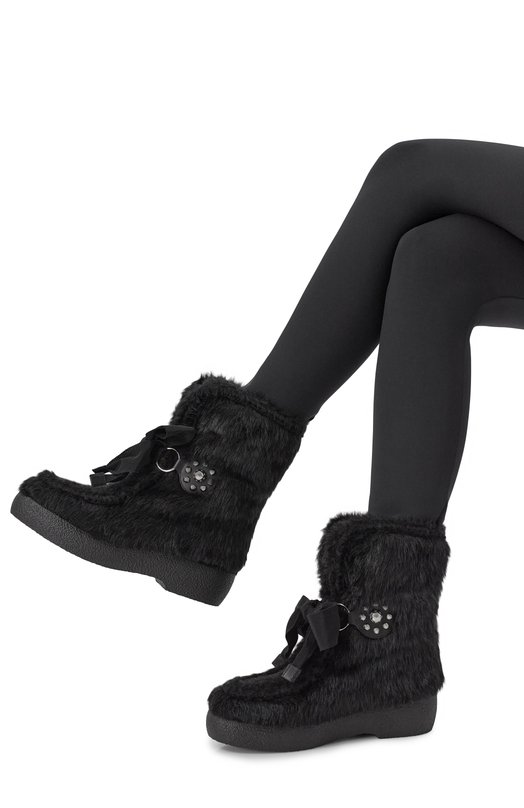 Полусапоги Snowish из экомеха Valentino 7W2S0MM7/XFE Чёрный  7W2S0MM7/XFE Фото 2