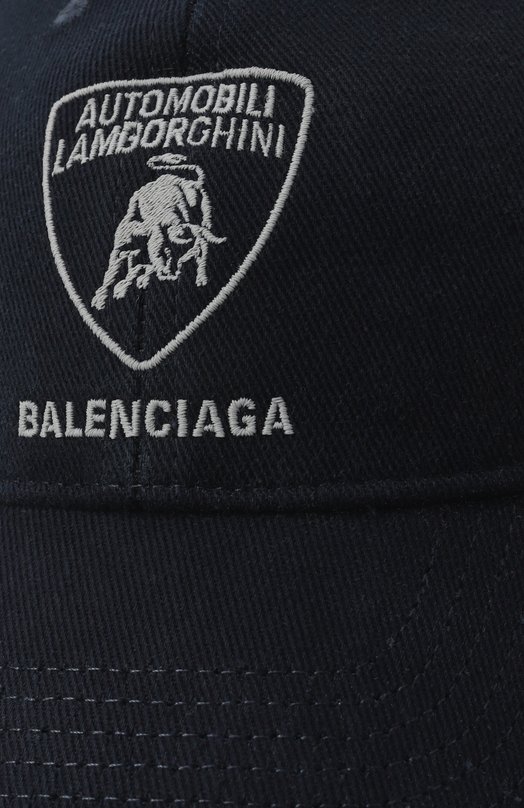 Хлопковая бейсболка Balenciaga 835105/410B2 Синий  835105/410B2 Фото 3