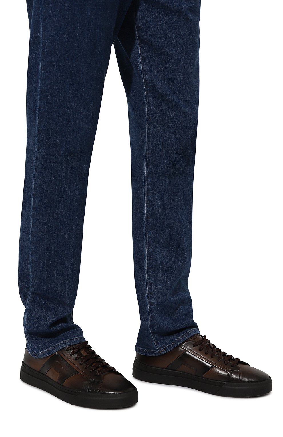 Кожаные кеды gloria SANTONI, арт. MBGG22018SM0RG0N, фото 3