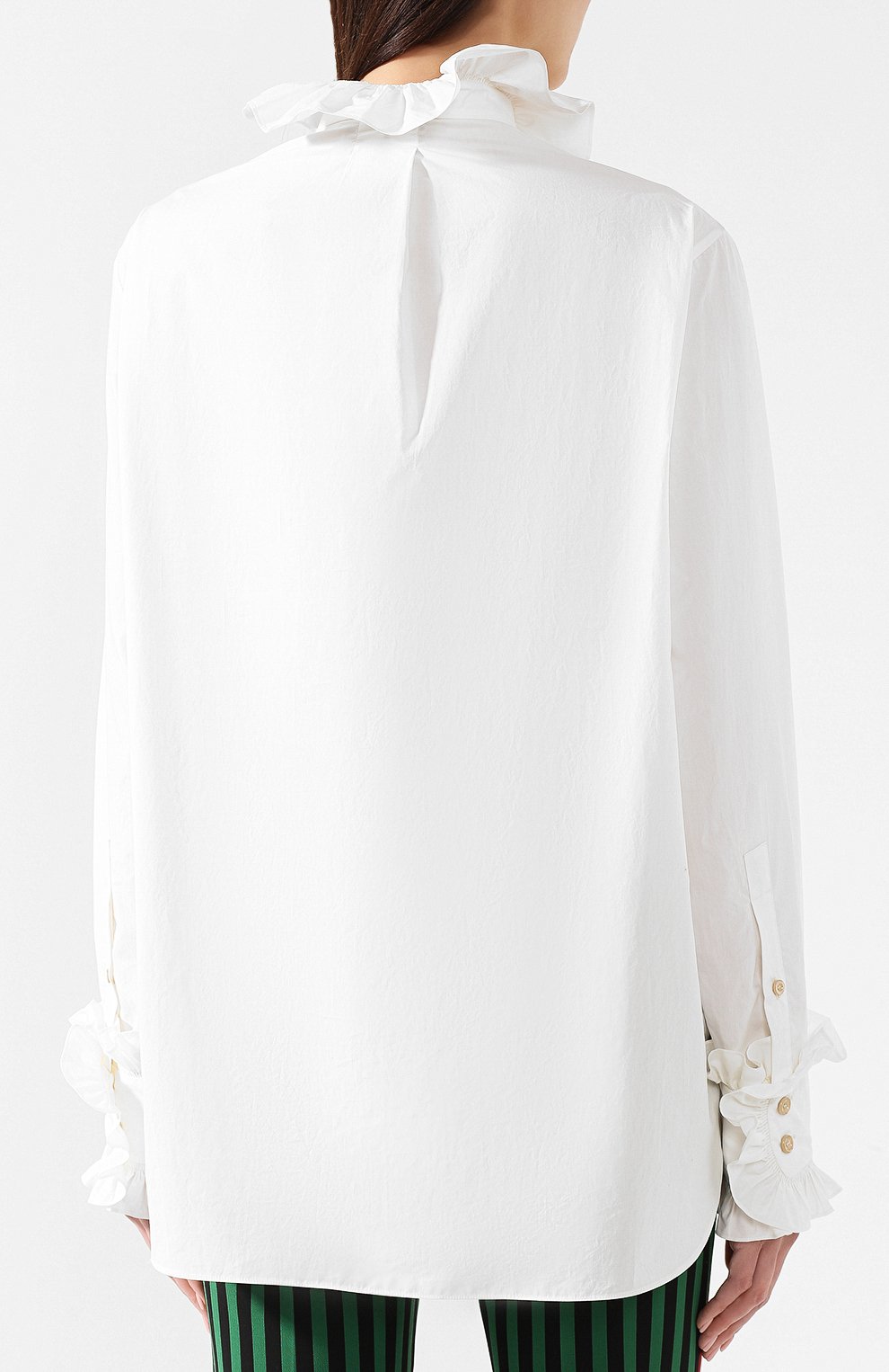 Хлопковая блузка GUCCI, арт. 544893/ZAAK7, фото 4