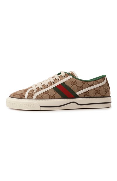 Текстильные кеды gg gucci tennis 1977 GUCCI бежевого цвета по цене 98450 руб., арт. 606110/HVK20, фото 4 Текстильные кеды gg gucci tennis 1977 GUCCI, арт. 606110/HVK20, фото 4