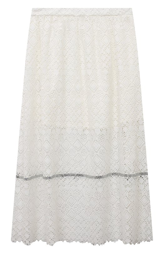 

Хлопковая юбка Elie Saab junior, Кремовый