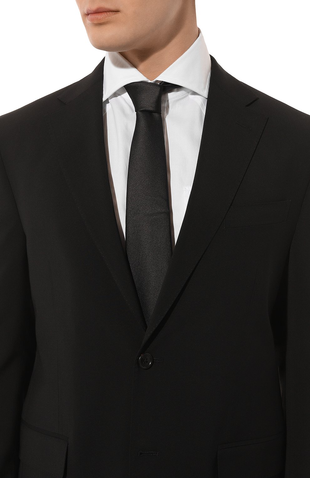 Шелковый галстук EMPORIO ARMANI, арт. 340182/2R600, фото 2