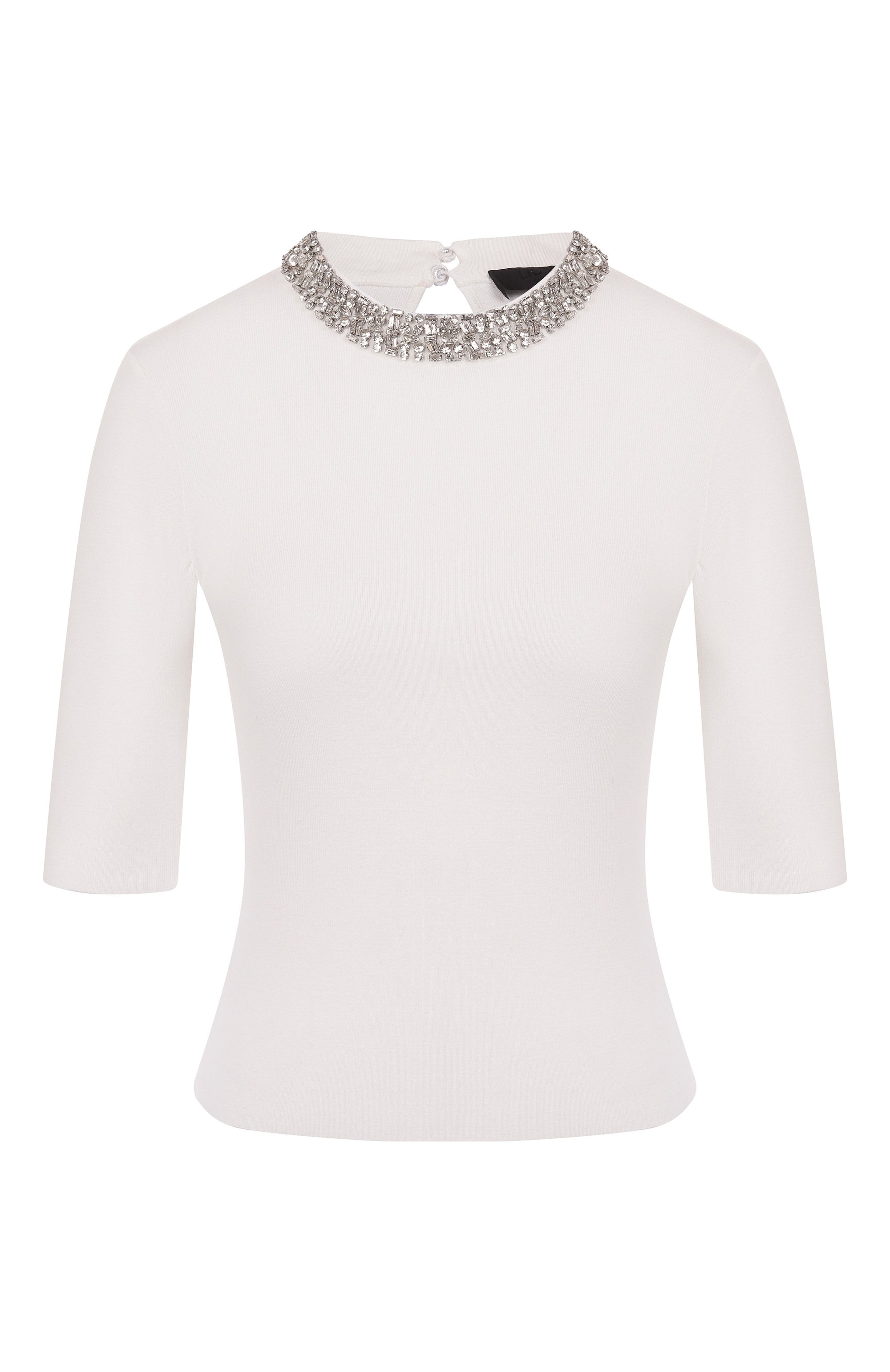 Топ с отделкой стразами LIU JO, арт. CA5107MS99E, фото 1