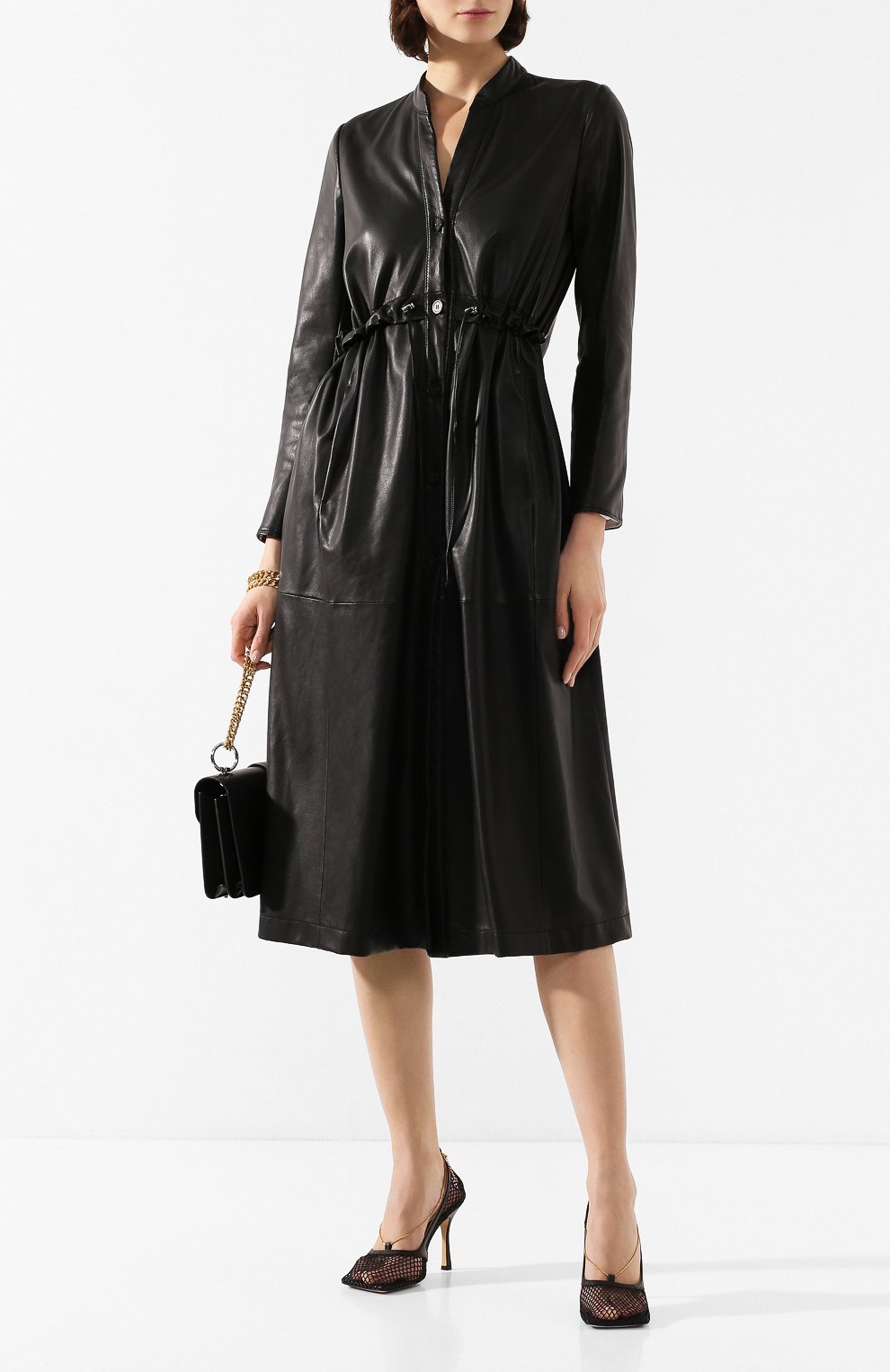 Кожаное пальто EMPORIO ARMANI, арт. 5NL01P/52P01, фото 2
