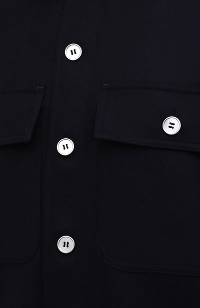 Шерстяная рубашка JIL SANDER темно-синего цвета по цене 96200 руб., арт. JPPT600105-WT212500, фото 5 Шерстяная рубашка JIL SANDER, арт. JPPT600105-WT212500, фото 5