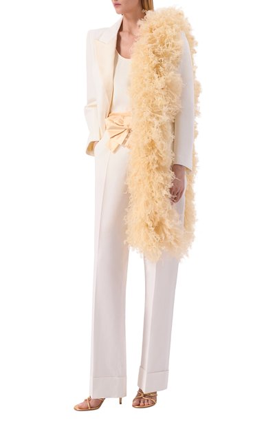 Женский шарф с отделкой перьями VALENTINO, арт. 8W2EN00K/KDE