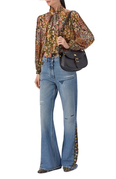 Сумка flaneuse VALENTINO черного цвета по цене 372000 руб., арт. 8W2B0T06/FEF, фото 3 Сумка flaneuse VALENTINO, арт. 8W2B0T06/FEF, фото 3