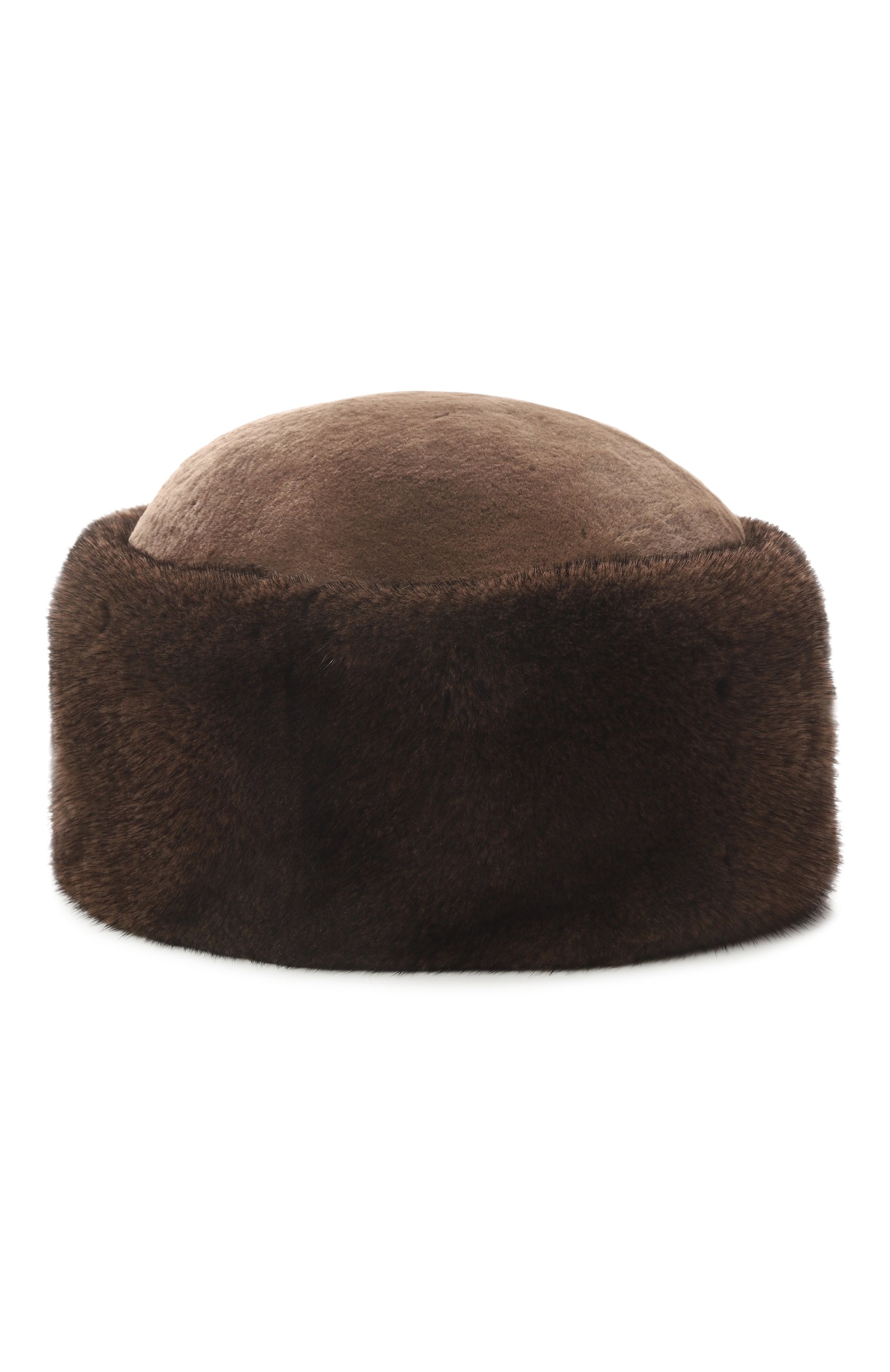 Меховая шапка татти из норки FURLAND темно-коричневого цвета по цене 88000 руб., арт. 0163500140337600000, фото 2 Меховая шапка татти из норки FURLAND, арт. 0163500140337600000, фото 2