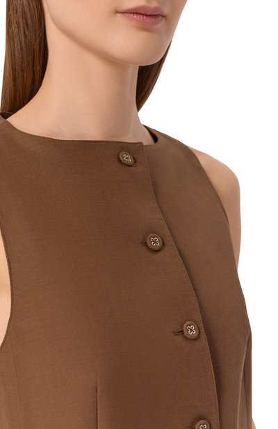 Жилет из лиоцелла и льна OFFICINE GENERALE, арт. S26WTLG405_001, фото 5