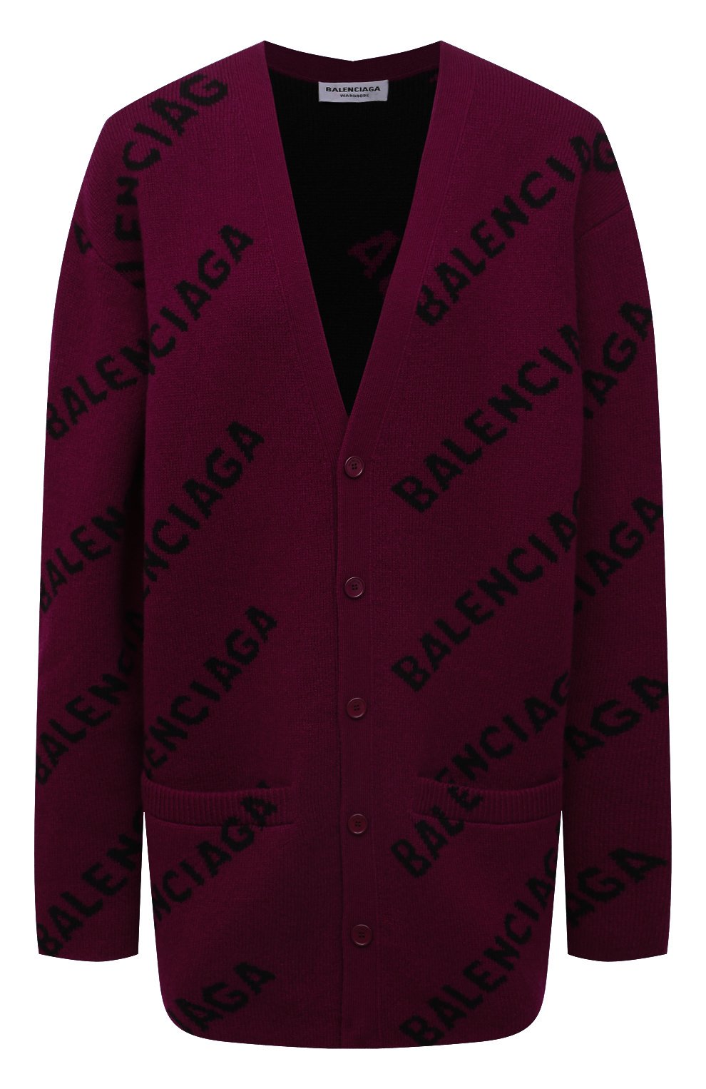 Шерстяной кардиган BALENCIAGA фиолетового цвета по цене 130500 руб., арт. 659676/T1567, фото 1 Шерстяной кардиган BALENCIAGA, арт. 659676/T1567, фото 1