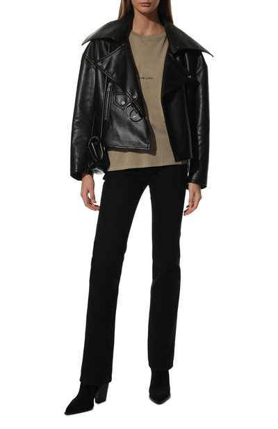 Хлопковая футболка SAINT LAURENT, арт. 647994/YBYL2, фото 2