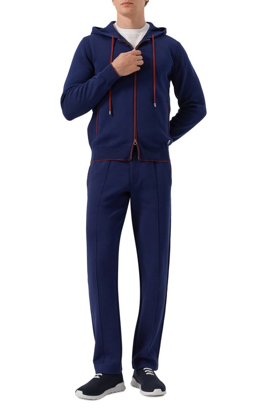 Текстильные кроссовки Kiton USSFITSN0084734 Синий  USSFITSN0084734 Фото 2