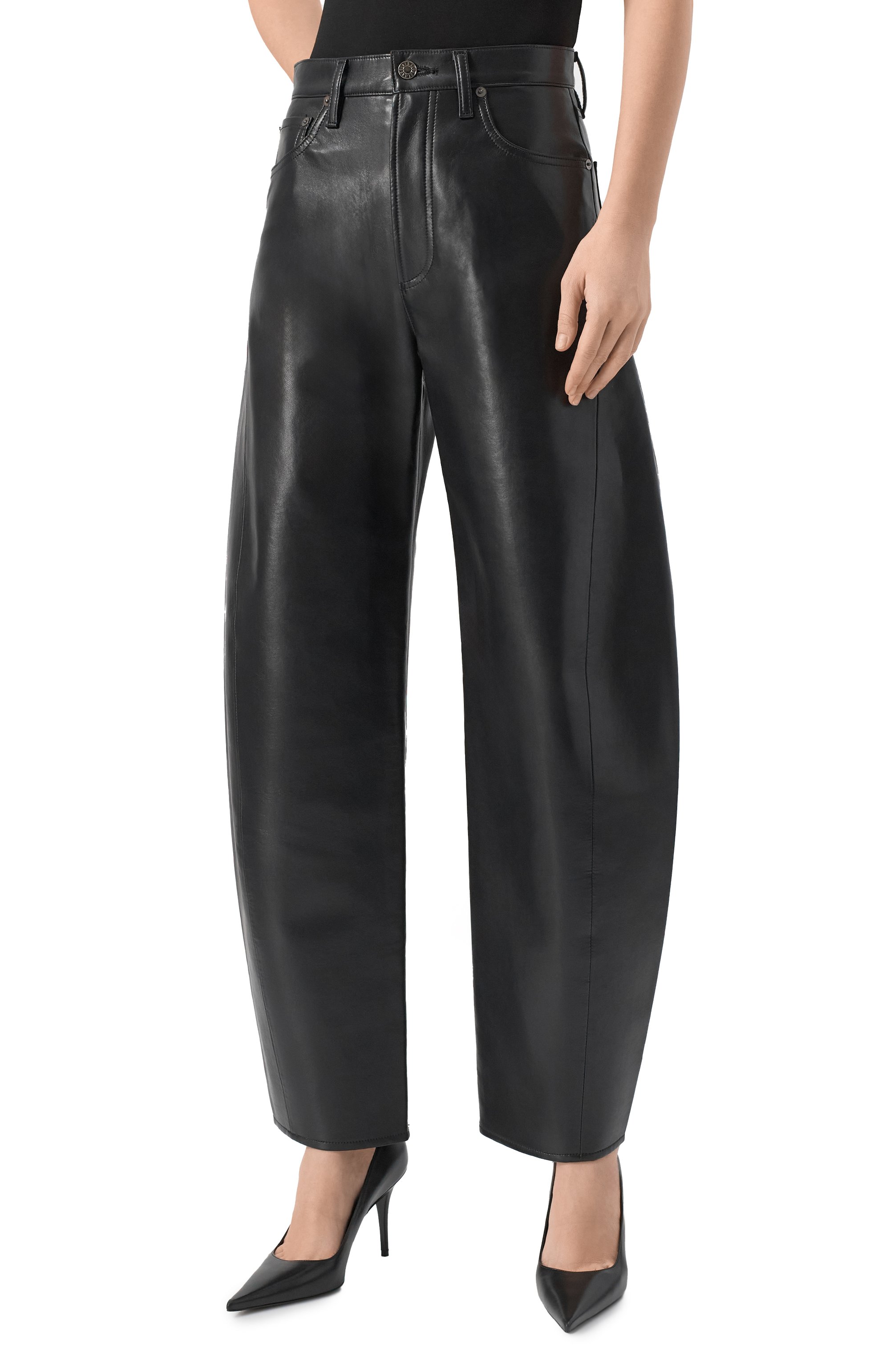 Брюки AGOLDE черного цвета по цене 69500 руб., арт. A203-1285, фото 3 Брюки AGOLDE, арт. A203-1285, фото 3