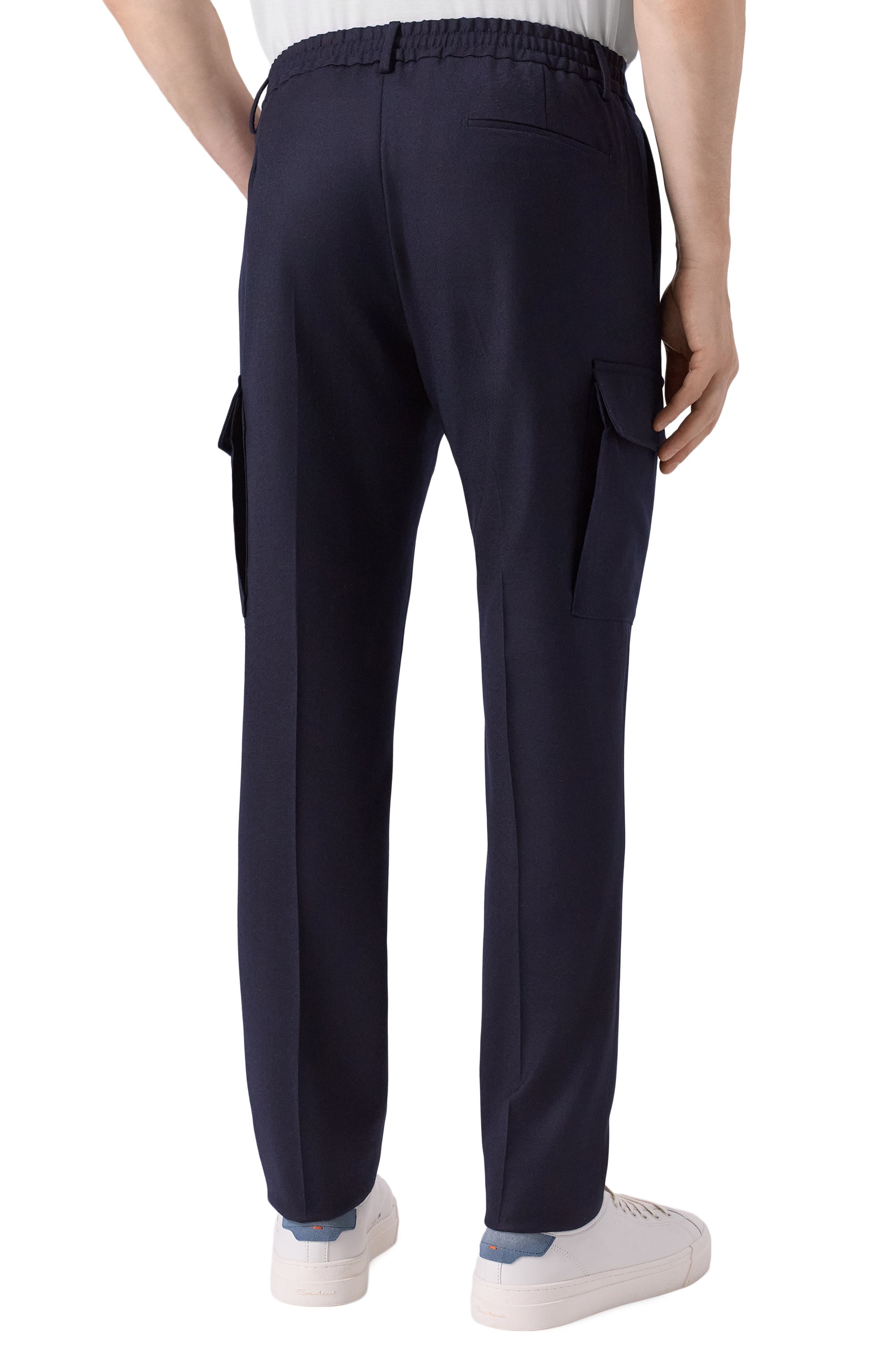 Шерстяные брюки-карго ANDREA CAMPAGNA, арт. SPIAGGIA 1P CARG0/AN1514, фото 4