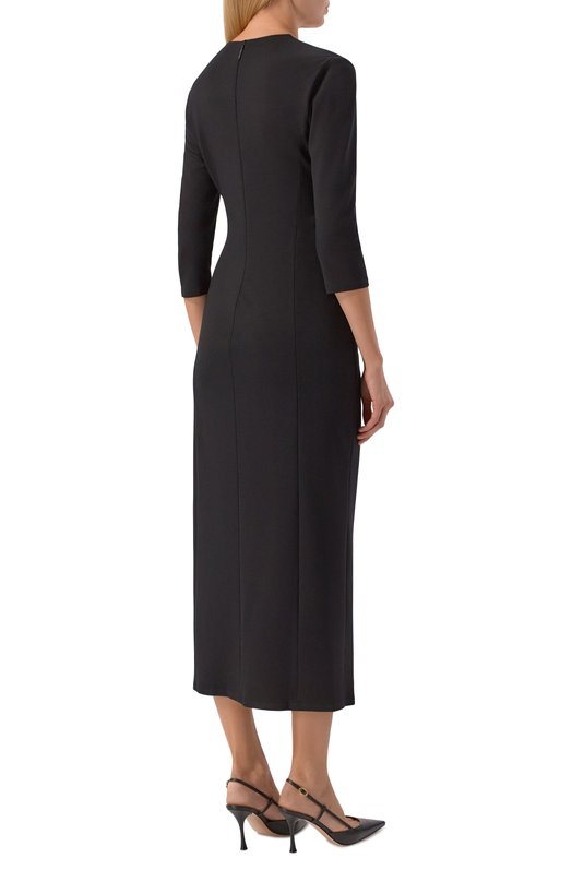 Платье из вискозы Giorgio Armani GW003209/AF15509 Чёрный  GW003209/AF15509 Фото 3