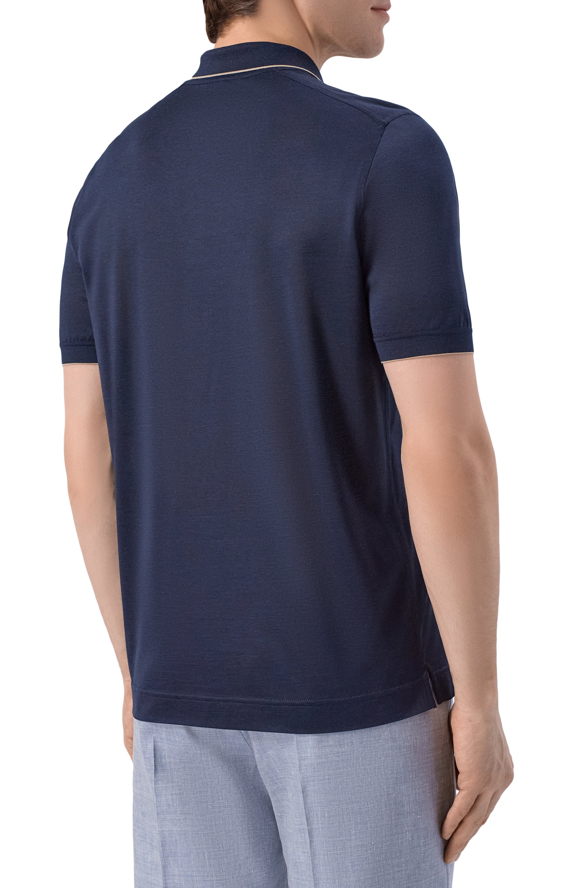 Шелковое поло STEFANO RICCI, арт. K919512P31/R25190, фото 4