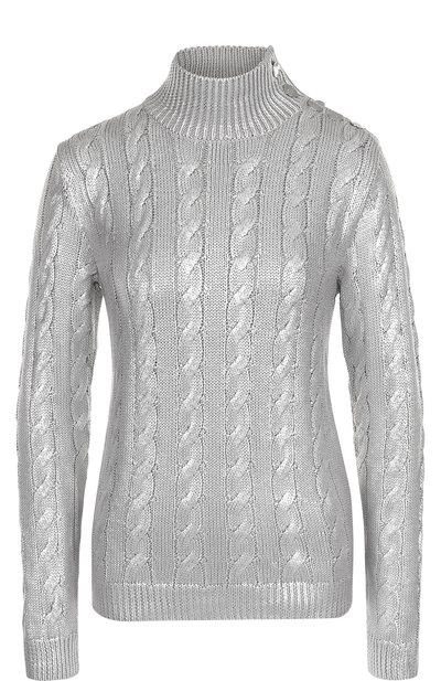 Женская шелковая водолазка с контрастными пуговицами RALPH LAUREN, арт. 290722510